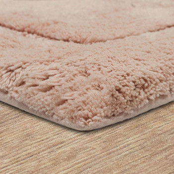 Regency Bath Blush Machine Tufted Cotton Area Rugs