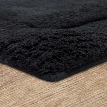 Regency Bath Charcoal Machine Tufted Cotton Area Rugs