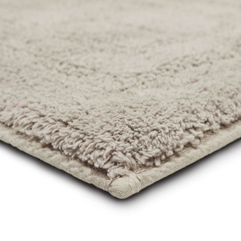 Boardwalk Bath Silver Machine Tufted Cotton Area Rugs