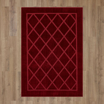 Lifestyle Berry Machine Tufted Polyester Area Rugs