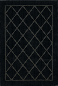 Lifestyle Charcoal Machine Tufted Polyester Area Rugs - V416