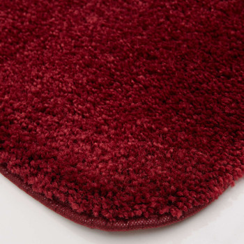 Pure Perfection Bath Merlot Machine Tufted Nylon Area Rugs