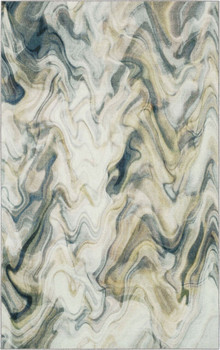 Prismatic Neutral Machine Tufted Polyester Area Rugs - Z0017