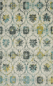 Prismatic Light Blue Machine Tufted Polyester Area Rugs - Z0042