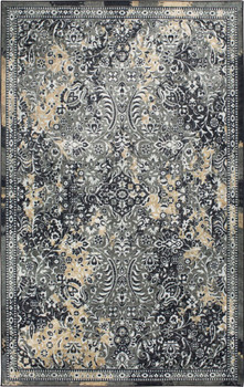 Prismatic Charcoal Machine Tufted Polyester Area Rugs - Z0136