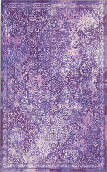 Prismatic Purple Machine Tufted Polyester Area Rugs - Z0136