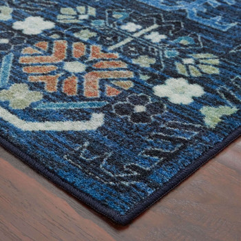 Prismatic Denim Machine Tufted Polyester Area Rugs - Z0141