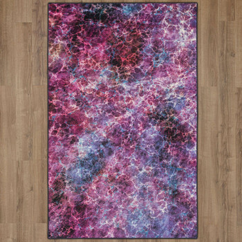 Prismatic Purple Machine Tufted Polyester Area Rugs - Z0144