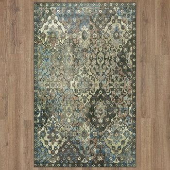 Prismatic Denim Machine Tufted Polyester Area Rugs - Z0154