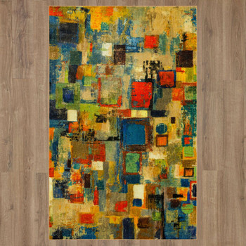Prismatic Multi Machine Tufted Polyester Area Rugs - Z0194