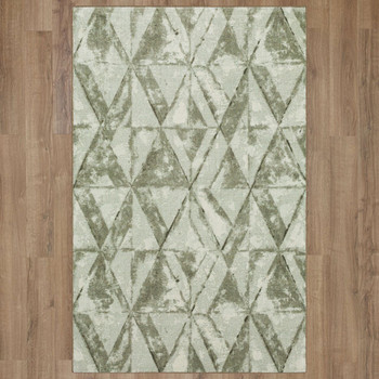 Prismatic Grey Machine Tufted Polyester Area Rugs - Z0270