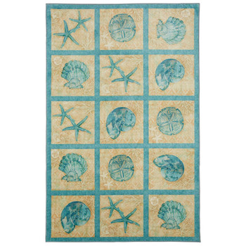 Prismatic Seaside Machine Tufted Polyester Area Rugs - Z0320