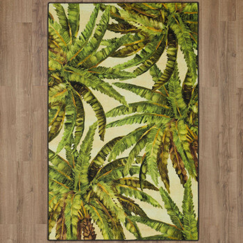 Prismatic Green Machine Tufted Polyester Area Rugs - Z0321