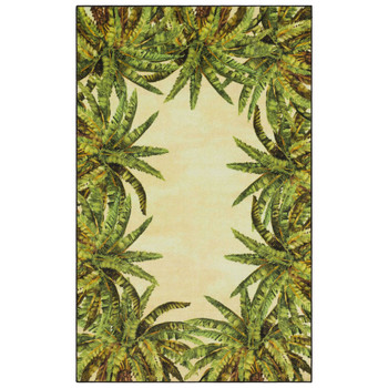 Prismatic Green Machine Tufted Polyester Area Rugs - Z0322