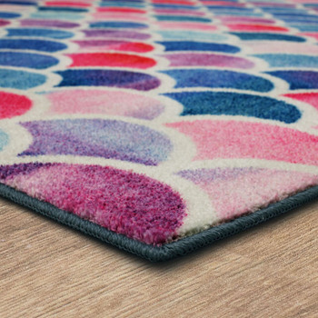 Prismatic Pink Machine Tufted Polyester Area Rugs - Z0327