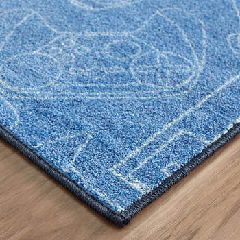 Prismatic Denim Machine Tufted Polyester Area Rugs - Z0328