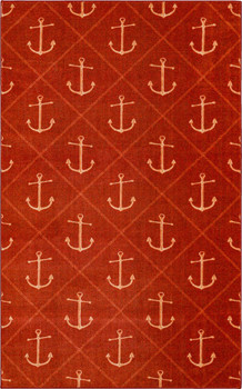 Prismatic Crimson Machine Tufted Polyester Area Rugs - Z0374