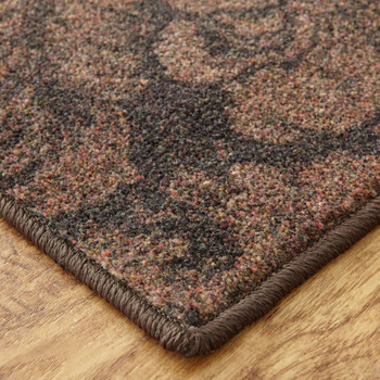 Prismatic Brown Machine Tufted Polyester Area Rugs - Z0378