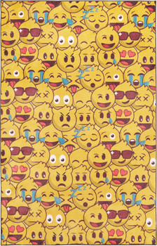 Prismatic Yellow Machine Tufted Polyester Area Rugs - Z0432