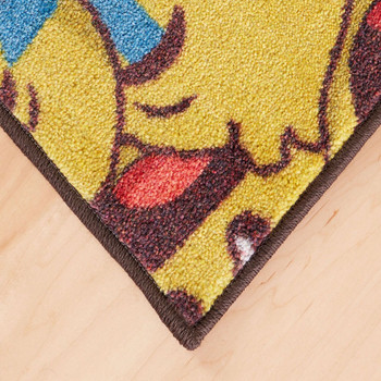 Prismatic Yellow Machine Tufted Polyester Area Rugs - Z0432