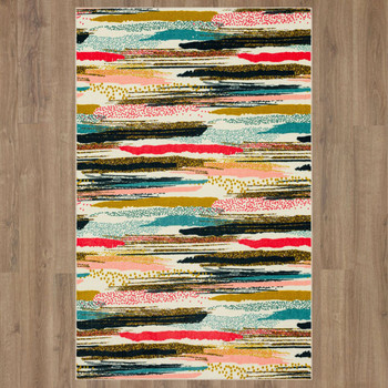 Prismatic Multi Machine Tufted Polyester Area Rugs - Z0441