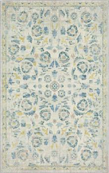 Prismatic Blue Machine Tufted Polyester Area Rugs - Z0463