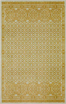 Prismatic Gold Machine Tufted Polyester Area Rugs - Z0464