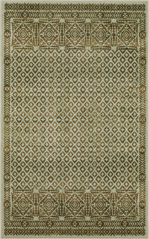 Prismatic Brown Machine Tufted Polyester Area Rugs - Z0464