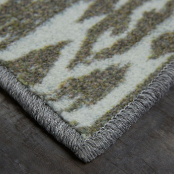 Prismatic Grey Machine Tufted Polyester Area Rugs - Z0469