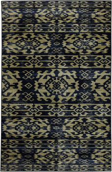 Prismatic Blue Machine Tufted Polyester Area Rugs - Z0469