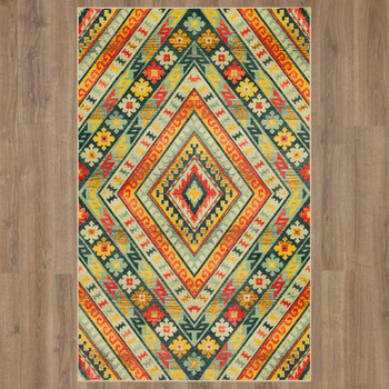 Prismatic Gold Machine Tufted Polyester Area Rugs - Z0474