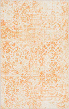 Prismatic Orange Machine Tufted Polyester Area Rugs - Z0477