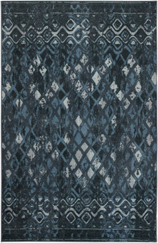 Prismatic Navy Machine Tufted Polyester Area Rugs - Z0489