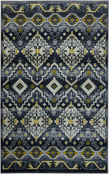 Prismatic Grey Machine Tufted Polyester Area Rugs - Z0497