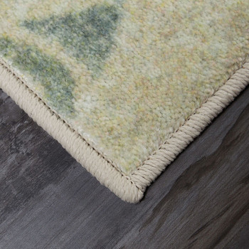Prismatic Beige Machine Tufted Polyester Area Rugs - Z0507