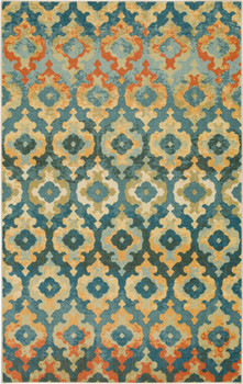 Prismatic Rust Machine Tufted Polyester Area Rugs - Z0528