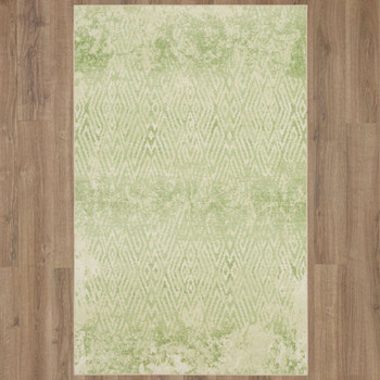 Prismatic Cream Machine Tufted Polyester Area Rugs - Z0534