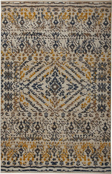 Prismatic Gold Machine Tufted Polyester Area Rugs - Z0537