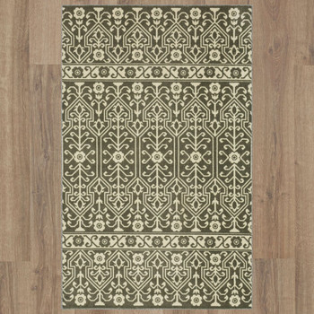 Prismatic Grey Machine Tufted Polyester Area Rugs - Z0588