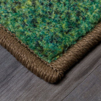 Prismatic Green Machine Tufted Polyester Area Rugs - Z0616