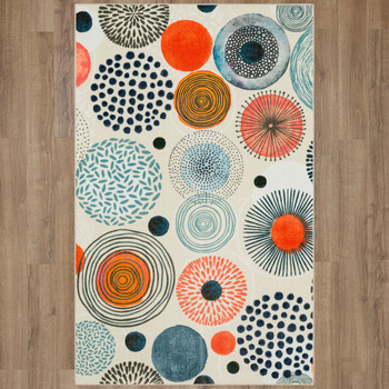 Prismatic Multi Machine Tufted Polyester Area Rugs - Z0622