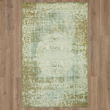 Prismatic Cream Machine Tufted Polyester Area Rugs - Z0646