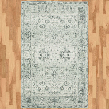 Prismatic Grey Machine Tufted Polyester Area Rugs - Z1009