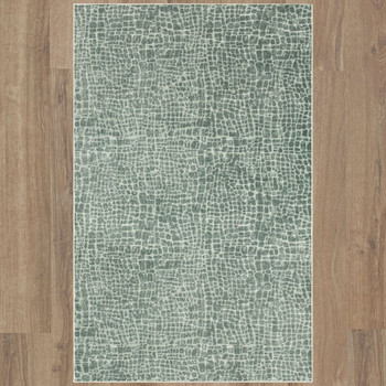 Prismatic Grey Machine Tufted Polyester Area Rugs - Z1019