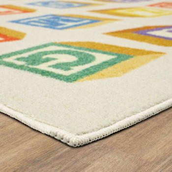 Prismatic Natural Machine Tufted Polyester Area Rugs - Z1041