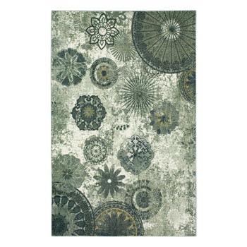 Prismatic Grey Machine Tufted Polyester Area Rugs - Z1118