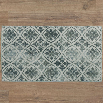 Prismatic Grey Machine Tufted Polyester Area Rugs - Z1151