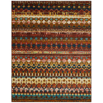 Latitudes Brown Machine Tufted Polyester Area Rugs