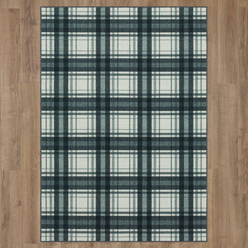 Carousel Black Machine Tufted Polyester Area Rugs - ZL033