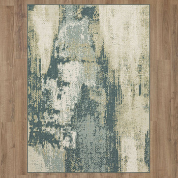 Carousel Grey Machine Tufted Polyester Area Rugs - ZL037